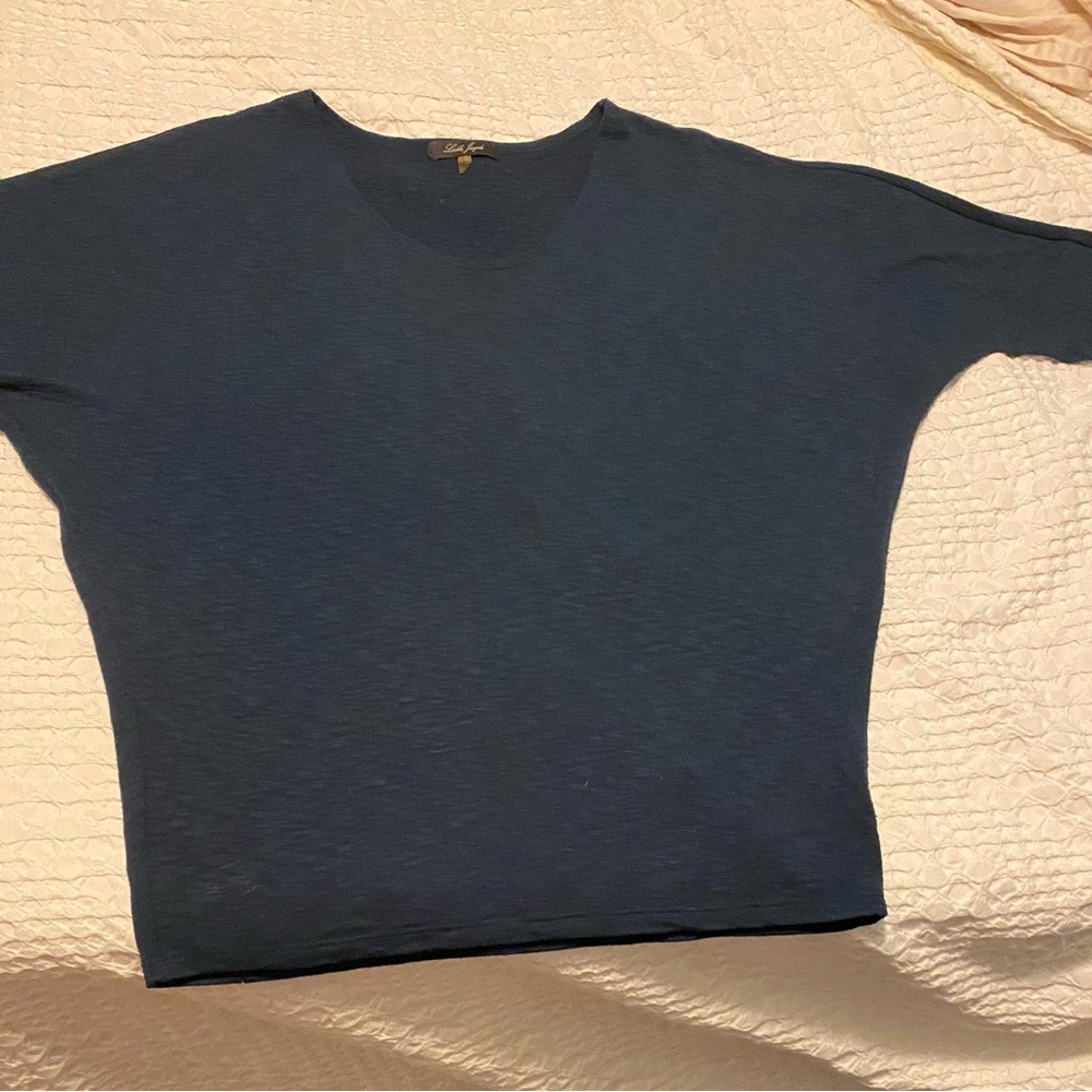 Navy Blue Dolman sleeve light weight sweater